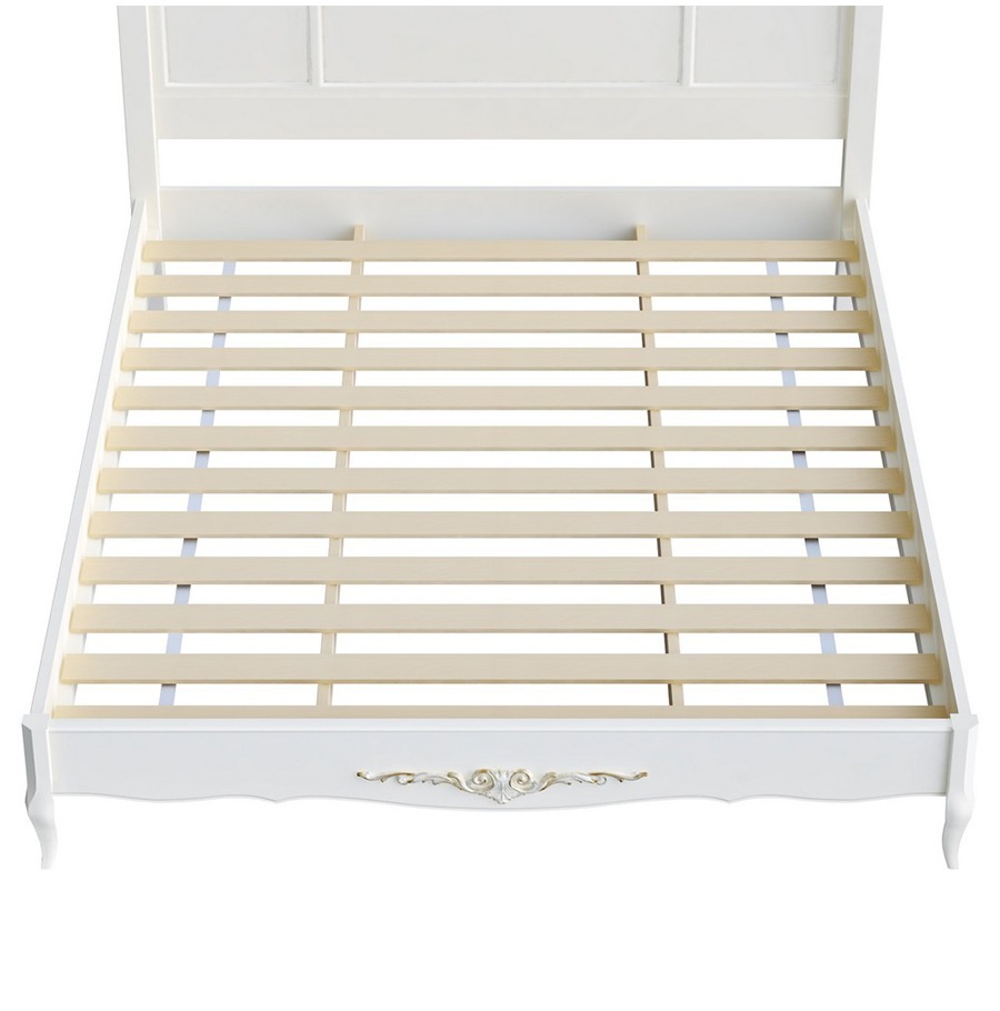 Кровать 1,6 Romantic Gold с фигурным изголовьем-1