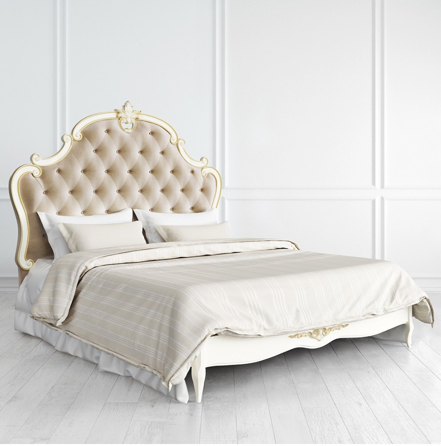 Кровать 1,6 Romantic Gold с фигурным изголовьем